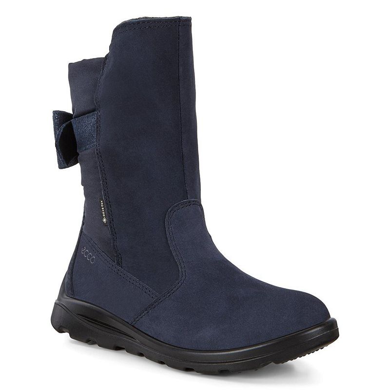 Kids Ecco Janni - Boots Blue - India ZFAMDX416